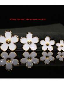 4pcs Car Air Vent Fragrance Clip, Floral Scented Decor Clip For Car Interior - A - View 11