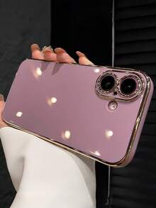 MewTrek 奢華電鍍手機殼，新款時尚矽膠防震軟殼，適用於 iPhone / Galaxy Hot Reno Honor - 紫色 - 查看 6