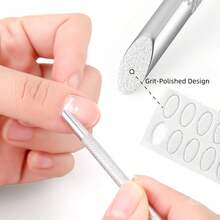 JSS. JSS 2Pcs Russian-Style Double-Ended Stainless Steel Cuticle Pusher, Nail Dead Skin Remover Spoon, Anti-Slip Handle Manicure Pedicure Pre-Treatment Nail Art Tool - Silver - View 8