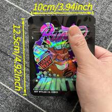 50/100PCS Reusable Mixed 3.5g Large Size Mixed Laser Zipper Bags, Mylar Bags, Plastic, Odor-Proof, Polyethylene Film, For Jewelry Collection, Artwork, Handicrafts, Sewing, Suitable For Parties, Party Supplies, Party Decorations, Scientific Packaging - View 2