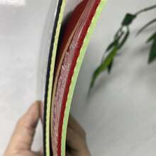 مطاط مضرب تنس طاولة من المطاط الطبيعي الفاخر، مصنوع في الصين، للاستخدام في تدريب ومنافسات الرياضيين المحترفين، سمك 2.2 مم، صلابة 38 درجة، قوة قاع قوية، مرونة ممتازة وتحكم مستقر بالكرة - متعدد الألوان - مشاهدة 2