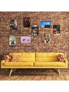 لافتة معدنية مسطحة الأبعاد مع نص، مناسبة لتزيين الغرفة أو المطعم أو البار أو الباب أو المرآب - عام - مشاهدة 7