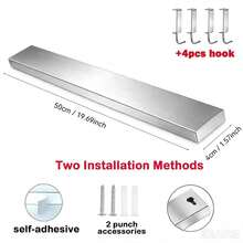 30/40/50cm Stainless Steel Magnetic Knife Rack Strip Storage Rack Wall-Mounted Kitchen Bar Storage Kitchen Accessories - One Size - View 13