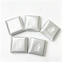 5pcs/1pc Portable Square Car Ashtray, Outdoor Travel Car Ashtray, Essential Smoking Accessory For Music Festival, Camping, Road Trip - Upgraded Version - View 4