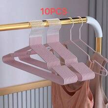 100/60/50/20/5 Pcs Non-Slip Dipped Hangers Morandi Color Light Luxury Household Clothes Hangers - Pink - View 10