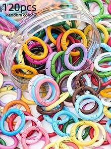 10/30/60/120pcs Random Color Zinc Alloy Spring O-Ring - Keychain Making Accessories, Keychain Pendant, Bag Pendant, Wallet Pendant, Wallet Accessories, Carabiner Clip, Durable Metal Quick Release Buckle For DIY Keychain, Shoulder Strap, Dog Leash | Easy Open/Close - O-ring Keychain - View 15