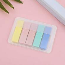 Transparent PET Index Sticky Notes - Pull-Out Storage Box With Reusable Adhesive Bookmarks, Suitable For Journals, Planners, Books, Bullet Journals, Color-Coded Labels, Office/Gift Dual Use, Reusable Positioning Bookmarks, Suitable For Diaries, Planners, Bullet Notebooks, With Pull-Out Storage Box, Color-Coded Labels, Reusable Positioning Bookmarks, Office Gift - Multicolor - View 8