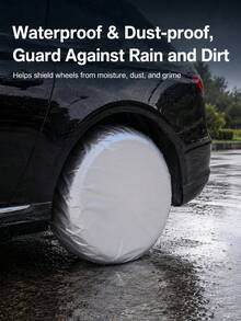 Universal 25-26 Inch Spare Tire Cover, Heavy Duty Waterproof UV Resistant Wheel Hub Protector, Dustproof Sun Protection Outdoor Tire Cover, Suitable For SUV, RV, Camper, Trailer - A - View 7