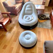 Seating furniture set / Sofa set New Inflatable Plush Sofa, Designed For Lazy People, Foldable Footstool, Comfortable Outdoor Lounge Chair, Hot Seller! - Coffee - View 11