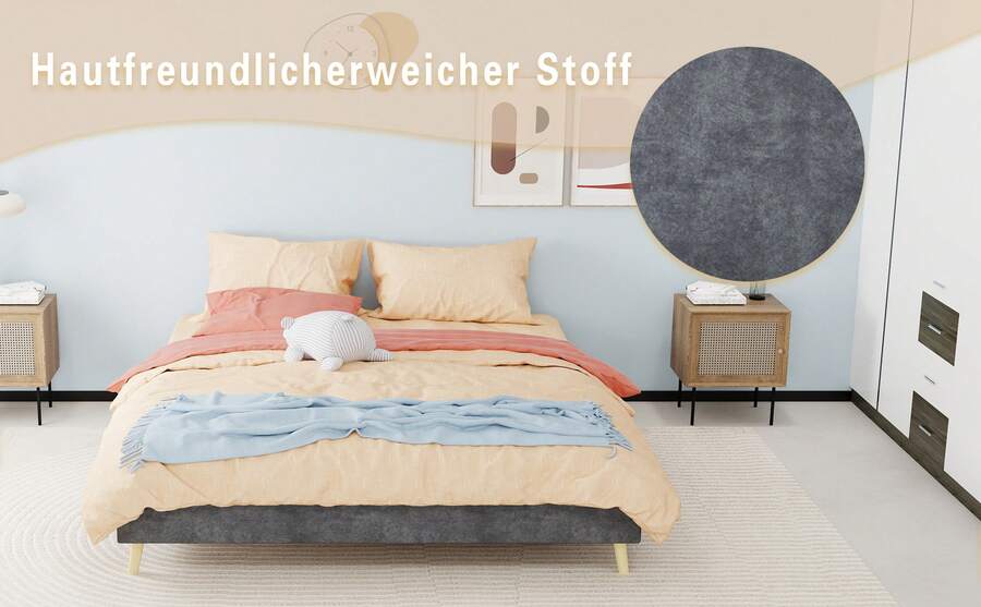 Bases de cama - Gris - Ver 1