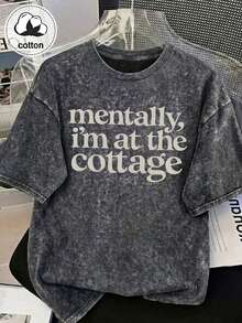 Plus Size Women's T-Shirt, Comfortable Design, Book Theme & Hockey Inspiration, Romantic Style - Black and Gray - View 5