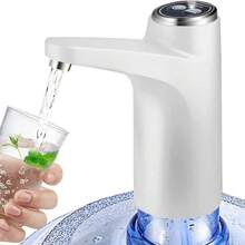 Dispensador De Agua Eléctrico Para Garrafon, Bomba de Agua Eléctrica, Inteligente Dispensador Elegante,Dispensador de agua portátil Botella de agua bomba es aplicable a universal con carga usb con automático de interruptor - Negro - Ver 5