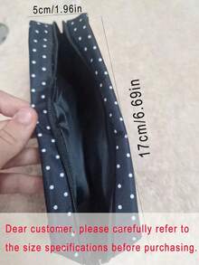 Polka Dot Pencil Case, Cute Stationery Storage Bag, Large Capacity Portable Zipper Pencil Pouch, Suitable For Students, Commuters, Gift Givers, Classroom Storage, Desk Organization, Outdoor Carrying, Cosmetic Storage, Small Item Classification. - Multicolor - View 7