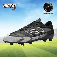 Hidkat Unisex Quick Attack Football Shoes, Flexible Sole, Enhanced Ball Control, Lightweight, Suitable For Artificial Turf Training And Matches, Adult Sports Shoes - Black - View 3