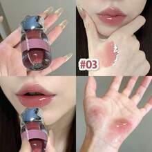 HERORANGE Hydrating Star Lip Glaze Builds Stunning Watery Glass Mirror Lips, Soft Natural Nude Youthful Tones Fit Daily Makeup, Lightweight Texture Brings Comfortable Glossy Lip Looks All Day Long. - Multicolor - View 12