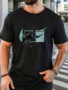 Camisetas de hombre - Negro - Ver 11