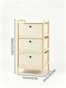 Solid‑Wood Frame Fabric Storage Cabinet. Pull‑Out Fabric Drawers For Dust‑Proof Storage. Two Height Options Available. Space‑Saving And Easy To Assemble. Suitable For Both Bedrooms And Living Rooms. - Multiple Specifications - View 12