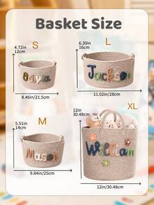 Customized Name Pet Storage Basket, Personalized Pet Toy Basket, Pet Toy Box, Gift For Dog Lovers - Multicolor - View 4