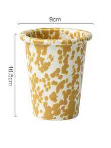 Splatter Dot Ceramic Cup, Multi-Functional Bathroom Mouthwash Cup, Ceramic Toothbrush Holder Cup, Suitable For Vanity, Home Decor Gift - Splatter Paint Cup - View 7