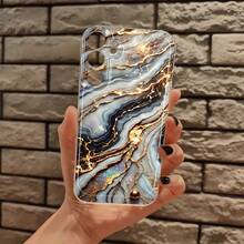 1pc Minimalist Shell Marble Pattern High Transparency Phone Case, Anti-Drop Anti-Scratch Anti-Fingerprint Transparent TPU Soft Shell, Camera Lens Protection Compatible With Apple, Nothing, Pixel, Protective Case - Multicolor - View 2