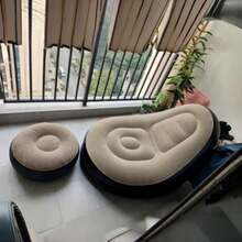 Seating furniture set / Sofa set New Inflatable Plush Sofa, Designed For Lazy People, Foldable Footstool, Comfortable Outdoor Lounge Chair, Hot Seller! - Coffee - View 10