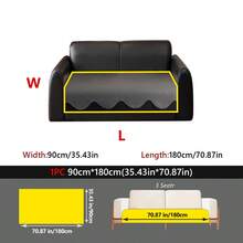 1pc Waterproof Oil-Proof Faux Leather Sofa Cushion Cover, Scalloped Wave Edge Non-Slip Dotted Back Couch Pad, Wipeable Washable Modern Sofa Protector For Living Room, Multi Colors Available - Multicolor - View 20