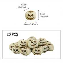 20PCS/5pcs Halloween Mini Pumpkins, Gothic Pumpkin Heads, Outdoor Garden Potted Plant Decoration Ground Cover Mini Pumpkins, White Pumpkins, Garden Micro Landscape Path Decoration, Fish Tank Halloween Scene Arrangement - Multiple Styles - View 7