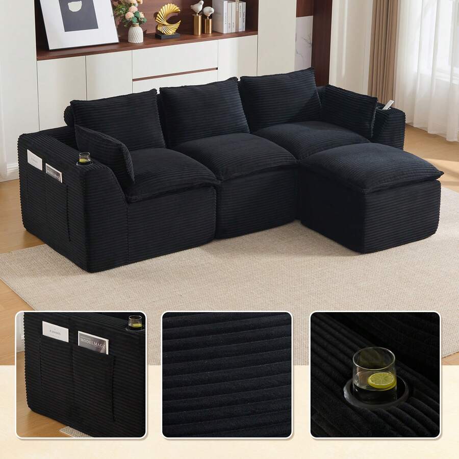 Sofas & Couches - Black - View 1