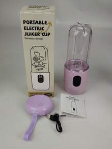 USB Rechargeable Portable Blender With 16 Stainless Steel Blades - 500ml Capacity, Powerful Motor, Travel Lid And Detachable Design, Suitable For Smoothies, Milkshakes, Ice Cream, Home, Kitchen, Gym - Compact And Lightweight, Smoothie Dedicated Blender, Built-In 1500mAh Rechargeable Battery - Multicolor - View 17