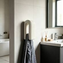 Automatic Locking Gravity Wall-Mounted Towel Rack, Novel Auto-Locking Towel Holder, Unique Home Bathroom Accessory, Practical Wall-Mounted Towel Rack, Creative Surprise Gift, Suitable For Home And Friends Gifts, Bathroom Storage And Decoration - Multicolor - View 3