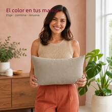 POLIGONO Cushion Cover - Khaki - View 2