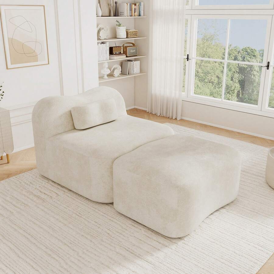 Beige 1 Seat Sofa - Modular Living Room Set - 米色 1 人座 - 查看 1