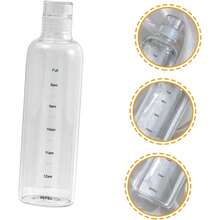 Clear Water Bottle With Time Stamp, Water Tracker, Tracking Bottle Features Silicone Screw Cap And Slim Shape, Suitable For Office, Gym, Cafe, Juicing And Commuting. - Clear - View 8