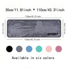 Quick-Dry Sports Towel, Absorbent Fitness Towel, Black & Gold Sports Style Towel, Beach Towel (Neck Towel), Club Towel, Hook Design, Machine Washable, Suitable For Women's Fitness, Yoga, Pilates, Tennis, Running, Swimming, Travel, Sports Sweat Wiping, Gym, Running, Outdoor Activities, - Multicolor - View 4