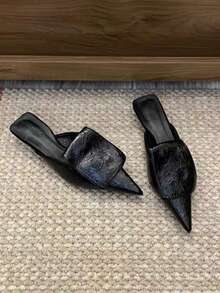 女款時尚尖頭高跟單鞋 - 黑色 - 查看 8