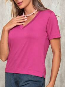 DELLAMARCA Women T-Shirts - Red Violet - View 1