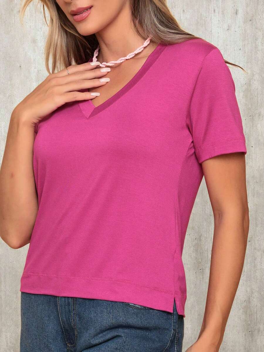 DELLAMARCA Women T-Shirts - Red Violet - View 1