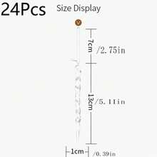 12/24/36pcs Crystal Clear Christmas Tree Icicle Decorations, Suitable For Holiday And Winter Party Decor - Multicolor - View 8