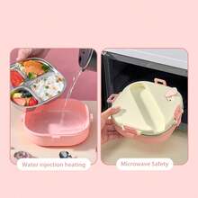 304 Stainless Steel Bento Box Adult, Leakproof Microwavable Lunch Containers, Metal Lunch Box With Soup Container And Utensils, Cute Japanese Bento Box, Travel Food Containers, Meal Prep Containers For School Student - Multicolor - View 7