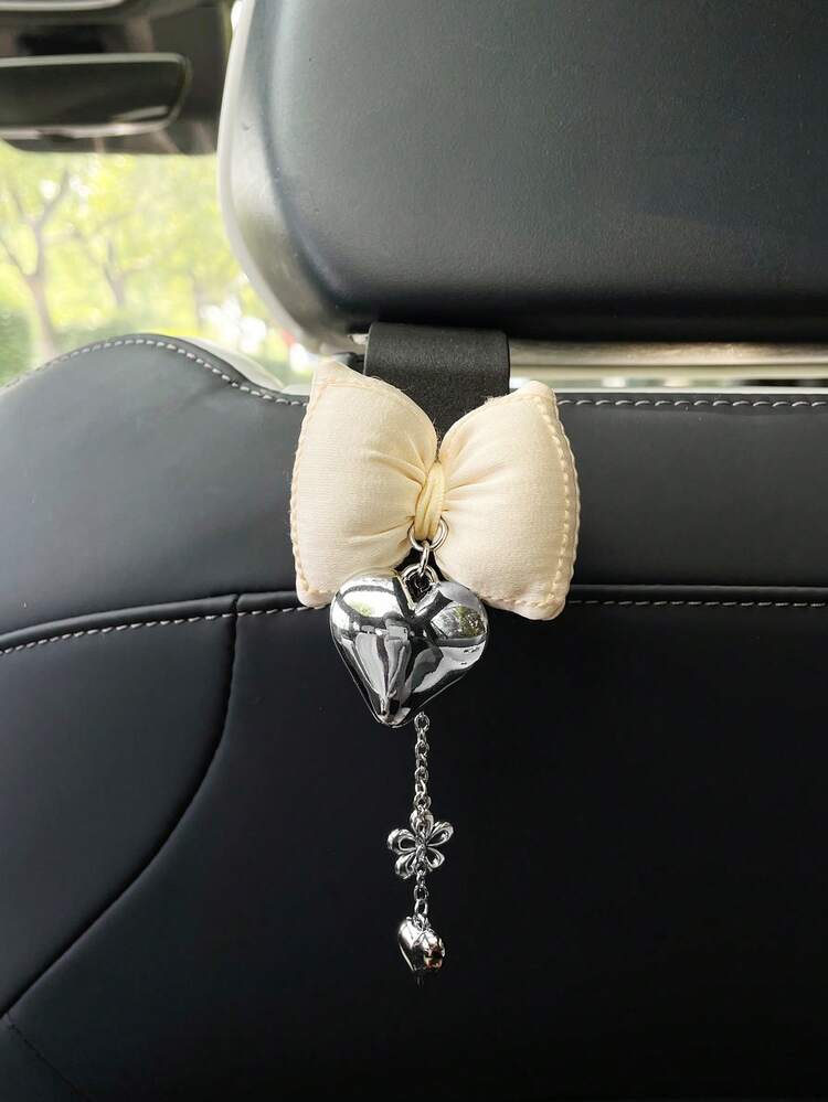 Cute Bow & Heart Car Hook Creative Car Seat Back Storage Hanging Hook - Bow - View 5