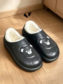 Versatile Comfortable Warm Cotton Slippers, Winter Indoor/Outdoor Essential, Cold-Resistant & Warm, Long-Wear Fatigue-Free, Men/Women/Couple Style - Black - View 10