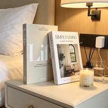 2pcs Paper Aesthetic Decorative Books, Coffee Table Books Decor - Faux Decorative Books For Decoration - Home Desktop Decor - Bedside Table Decor - Home Bookshelf Decor - one-size - View 12