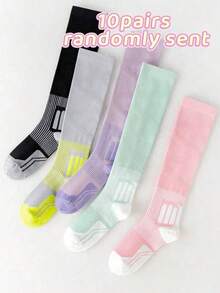 1 Pair Women's Professional Functional Compression Calf Socks, Professional Sports Fitness Jump Rope Pressure Socks To Relieve Leg Pressure, Comfortable Socks - Multicolor - View 15
