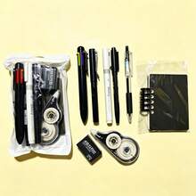 1 Set Highly Attractive Black And White Stationery Set Holiday Gift Pack Student Graduation Gift Learning Supplies Stationery Souvenir - Sets - View 8