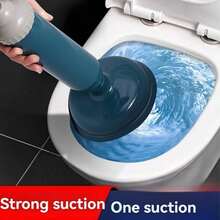 Toilet Plunger Drain Unclogger Powerful Suction Pipe Clog Remover Tool Sewer Drain Clog Removal Tool Drain Unclogging Tool - Multicolor - View 9