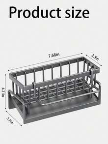A Versatile Plastic Storage Rack For Kitchen And Bathroom Sinks - Faucet-Mounted Storage Rack, Suitable For Rags, Sponges, Brushes, Dish Soap, Steel Wool, And Other Items - Durable, Easy To Clean,Kitchen Accessories, Kitchen Storage - Multicolor - View 8