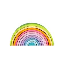 1 Set Wooden Rainbow Blocks Montessori Rainbow Arch Blocks With Figures And Balls, Children's Educational Stacking Toy For Kindergarten Early Education - Multicolor - View 6