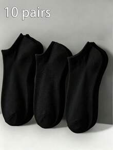 1 par/15 pares/30 pares de calcetines de forro de punto cómodos, que absorben la humedad y son antibacterianos - Regalo premium para el Día de la Madre, calcetines invisibles unisex, calcetines largos, que absorben el sudor y resisten el olor, elásticos y suaves, diseño de unicolor de moda, adecuados para primavera, verano, otoño, invierno, uso diario casual y deportes de yoga - Multicolor - Ver 13