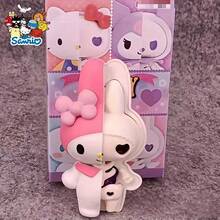 1/4 Pcs Sanrio Half Anatomy Hello Kitty Series Blind Box Figurines - Creative Cinnamoroll, Kuromi &Handcrafts, Desktop Ornaments [Hand-Painted Artwork With Slight Imperfections, Please Avoid Purchasing If Mind | - Multicolor - View 4
