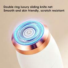3-In-1 Ladies Electric Shaver Set, Painless Face Body Underarm Hair Removal & Nose Hair Trimmer, Type-C Rechargeable - View 6